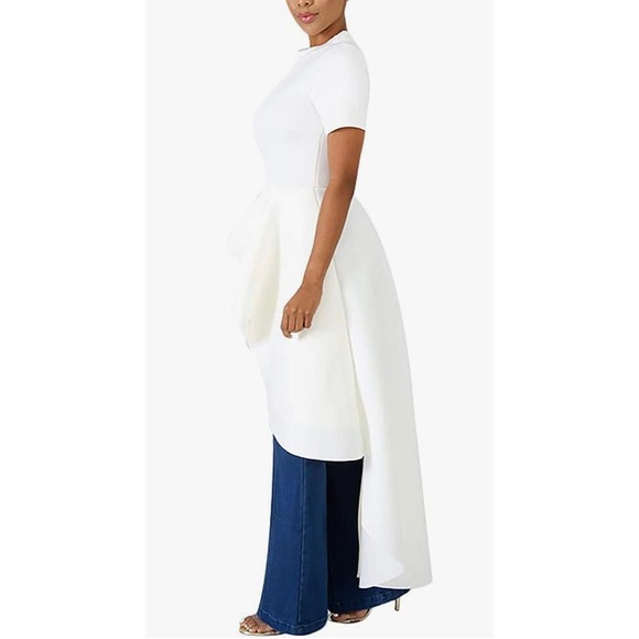 High Low Layered Tunic Blouse- Size Large - Picture 4 of 7